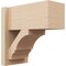 Ekena Millwork 7 1/2-in W x 14-in D x 14-in H Balboa Block Rough Cedar Woodgrain TimberThane Outlooker, Primed Tan OUTUR075X14X14BOA44RCPR - alternate 1